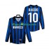 Camisola Inter de Milão BAGGIO 10 Retro Homem Equipamento Primeiro 1998 1999 Manga Comprida